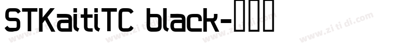 STKaitiTC black字体转换